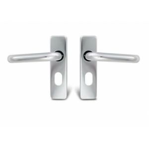 Oval Round Bar handle on rectangular Plate Furniture
